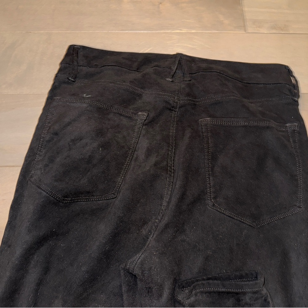 Good American Black Suede Pants - Picture 5 of 7
